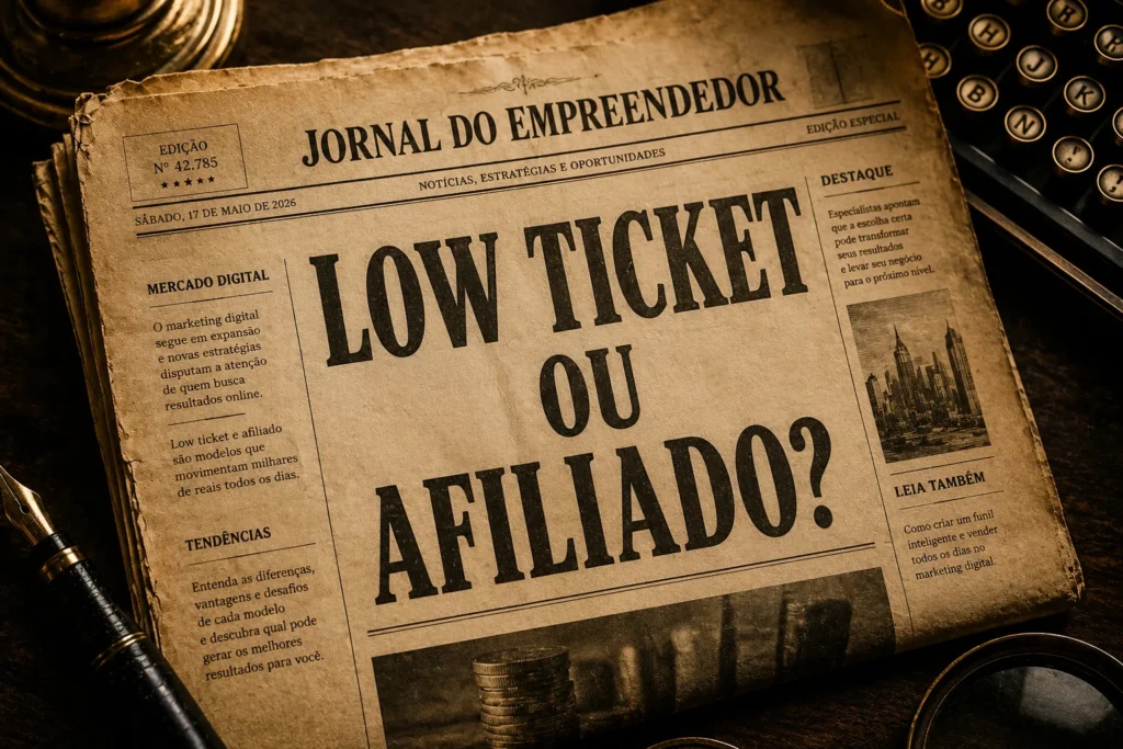 low ticket ou afiliado